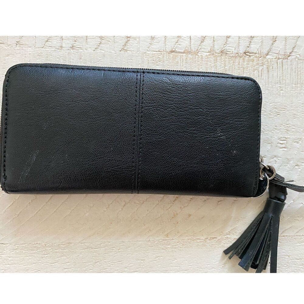 Nine West Black Zip Around Wallet